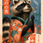 Tanuki auf Wanderschaft
