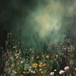 Nachtliche Blumenwiese