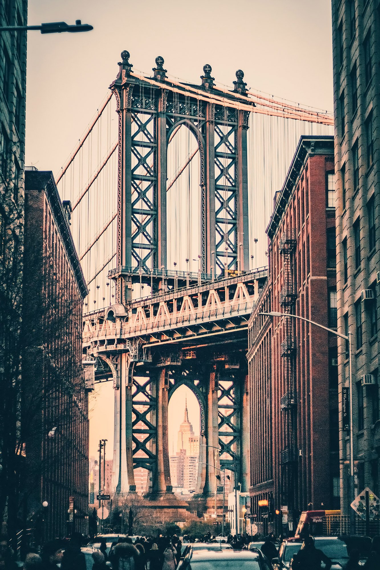 New York City Brücke Retro - 1