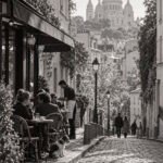 Caféblick auf Montmartre