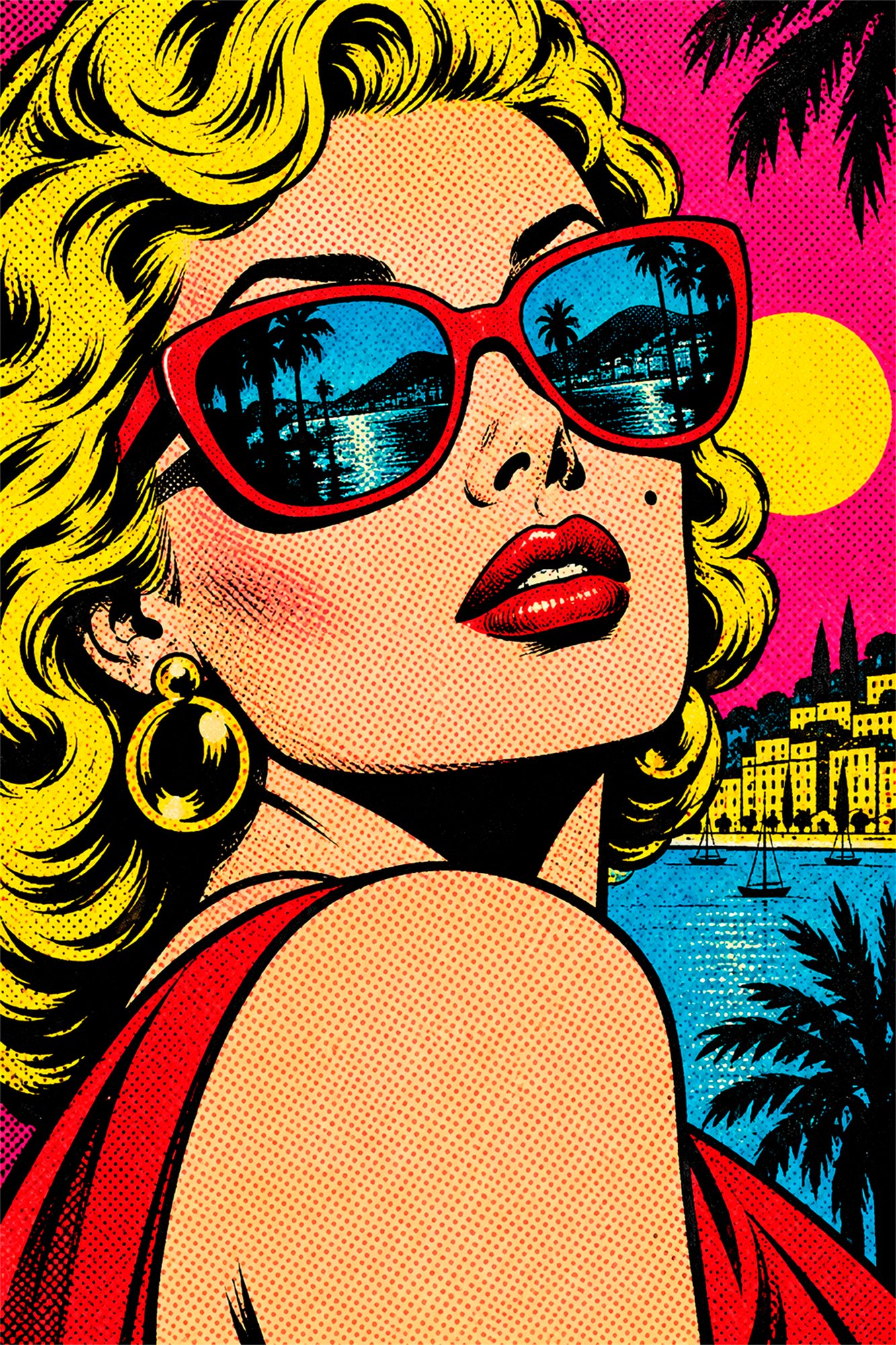 PopArt_01 Sommer hinter Sonnenbrillen – Bild 1