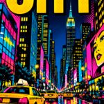 City im Neonregen