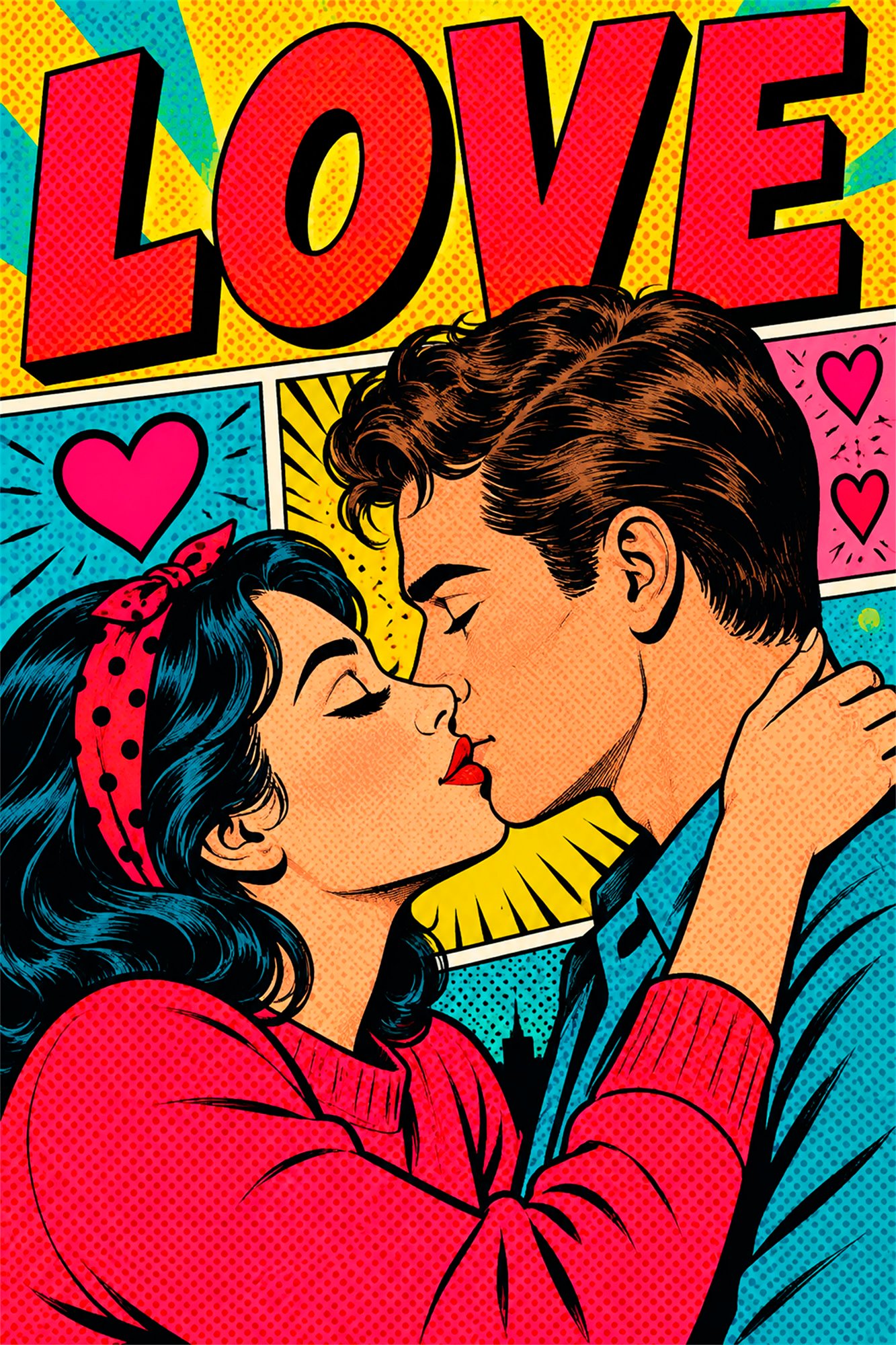 PopArt_14 Ein Kuss voller Liebe – Bild 1
