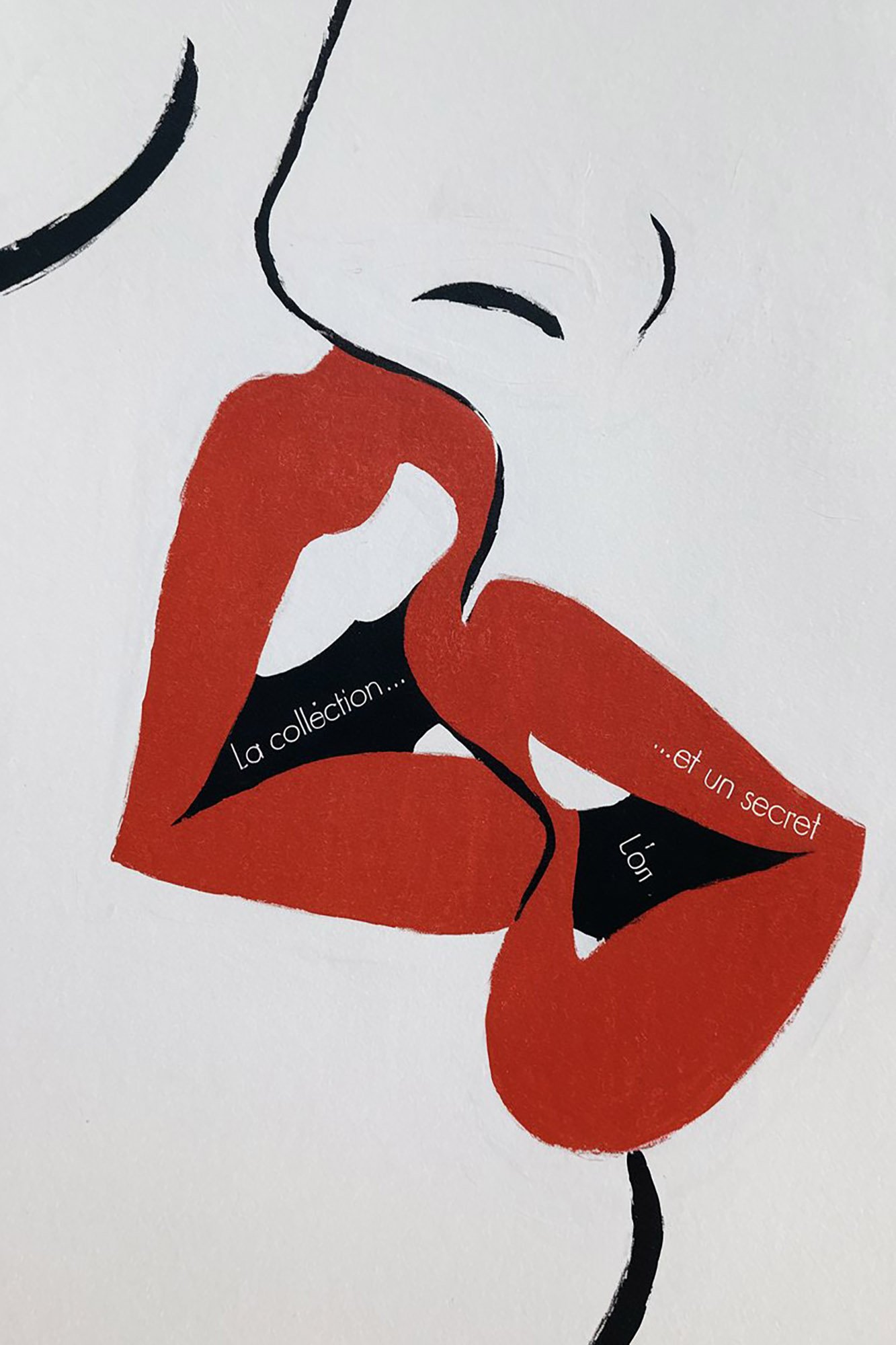 PopArt_34 Rote Lippen, leises Geheimnis – Bild 1