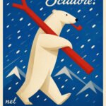 Eisbär auf Skitour