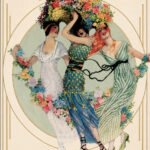 Blüten und elegante Schritte